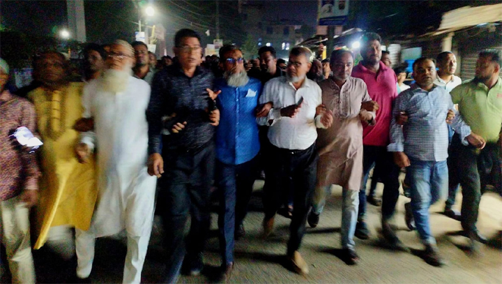 জয়নুল আবদীন ফারুকের সমর্থনে বিএনপির মিছিল