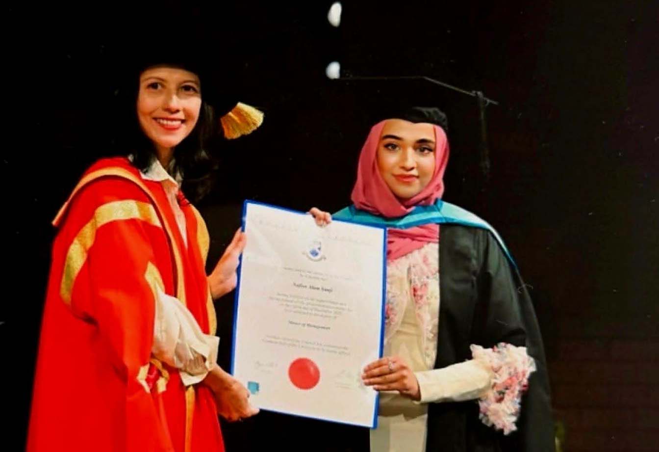 লায়ন জাহাঙ্গীর আলম মানিকের কন্যা নাফিসা আলম সানজির অসাধারণ কৃতিত্ব