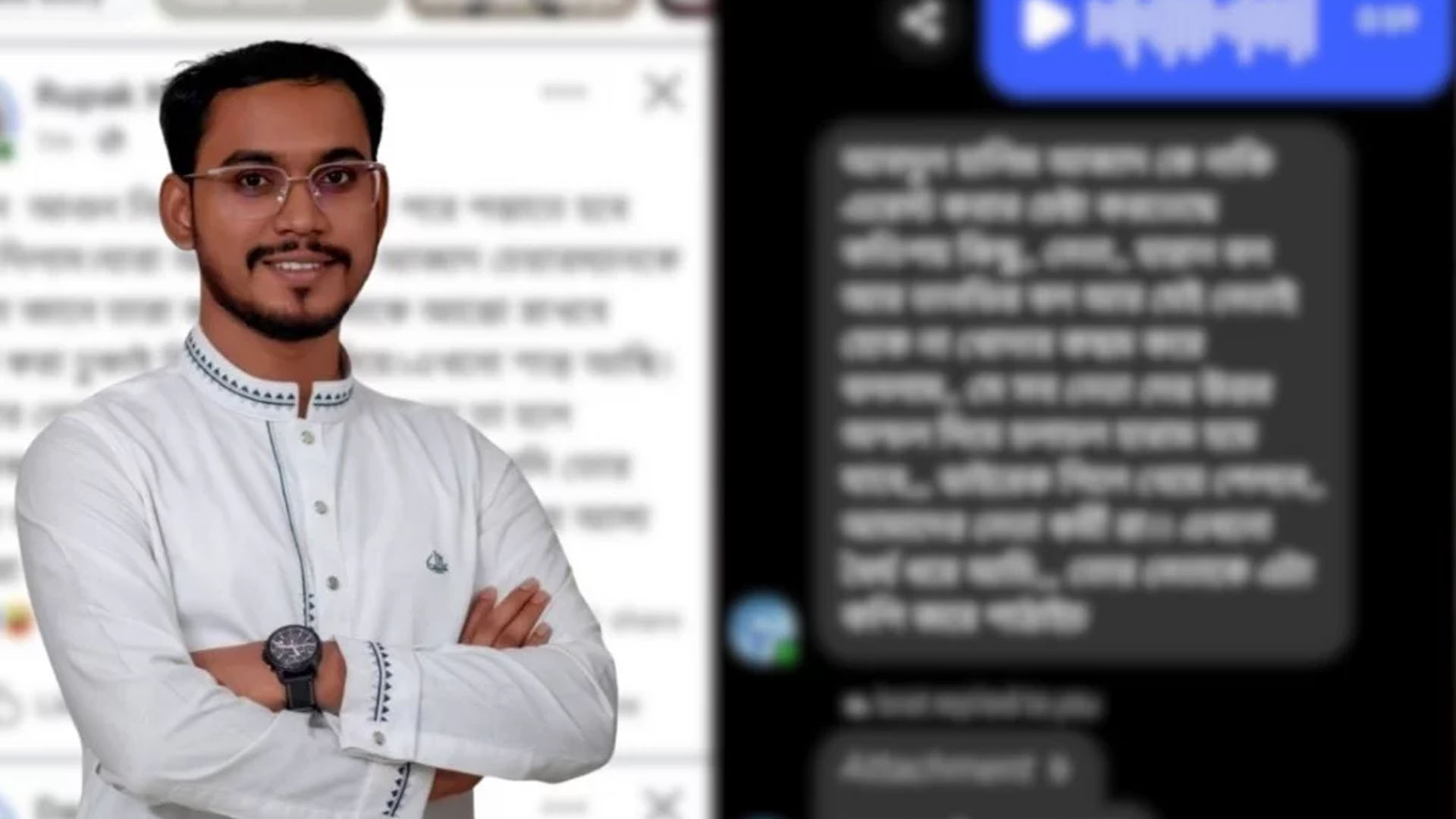 হান্নান মাসউদকে হত্যার হুমকি, থানায় জিডি