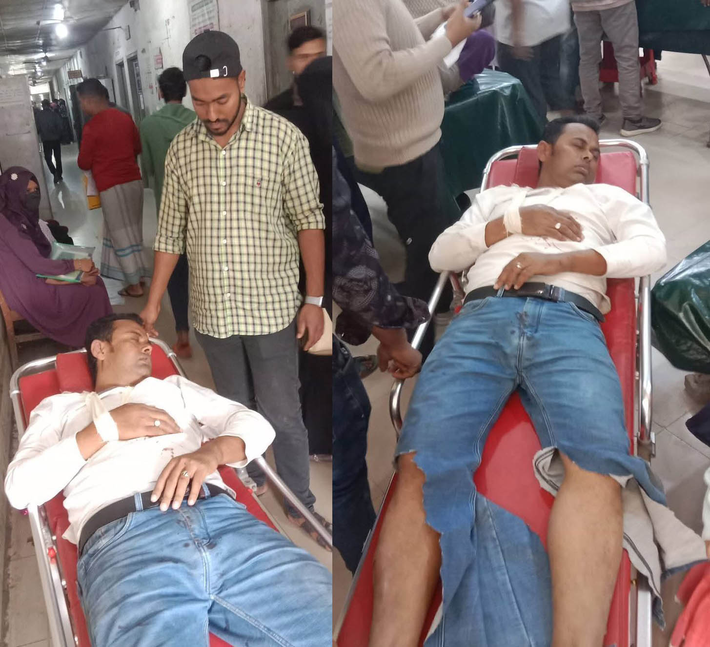 কোম্পানীগঞ্জে ইউপি সদস্যকে তুলে নিয়ে কুপিয়ে জখম